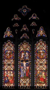 A Crucificação, 1849 (vitral) de Augustus Welby Northmore Pugin