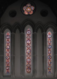 A paixão de Cristo, janela do leste, 1848-50 (vitral) de Augustus Welby Northmore Pugin