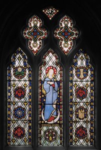 A Virgem Maria, c.1845 (vitral) de Augustus Welby Northmore Pugin