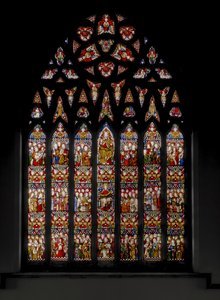 Triunfo da Igreja, 1884 (vitral) de Augustus Welby Northmore Pugin