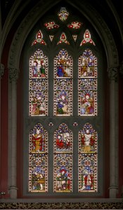 Tipos com Anti-Tipos, 1846 (vitral) de Augustus Welby Northmore Pugin