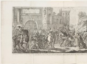 Kruisdraging
Deiparae Virgini eius Filium Jesu ad Golgotha properantem adsocianti (...) (título sobre o objecto)