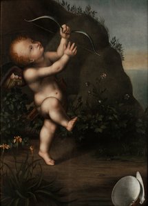 Cupido com um arco, antes de 1593