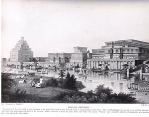 Nineveh restaurado, ilustração de &39;História das Nações de Hutchinson&39;