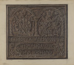 Pa. Placa de Fogão Alemão de Austin L. Davison