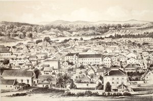 Brisbane, da história da Australásia por David Blair, McGrady, Thomson e Niven, 1879