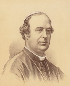 O Reverendíssimo Roger Bede Vaughan, Arcebispo de Sydney (litografia a cores) de Australian School