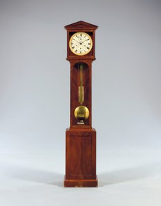 Um bodenstanduhr de um mês com equação de tempo e calendário completo, 1806 de Austrian School