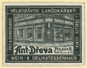 Loja de vinhos e delicatessen de Anton Dreva, Praga de Austrian School
