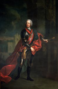 Conde Leopold Joseph von Daun (1705-66), Fieldmarshall e Comandante em Chefe Austríaco durante a Guerra dos Sete Anos, derrotando Frederico, o Grande, no cerco de Kolin
