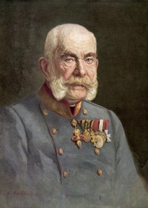 Franz Joseph I, Imperador da Áustria (litografia a cores) de Austrian School