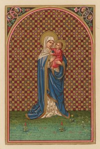 mãe adorável (cromolito) de Austrian School