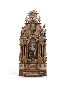 Modelo do altar-mor da abadia de São Pedro, Salzburgo, c.1777 de Austrian School