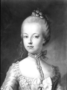 Retrato de Maria Antonieta (1755-93) de Habsburgo-Lorena, c.1771 (pastel sobre papel)