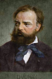 Cartão postal representando Antonin Dvorak (1841-1904) antes de 1914 de Austrian School