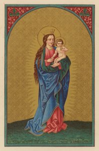 Rainha do Céu (cromólito) de Austrian School