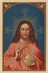 Salvator mundi (chromolitho) de Austrian School
