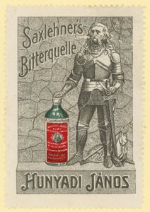 Água mineral Saxlehners Bitterquelle de Austrian School