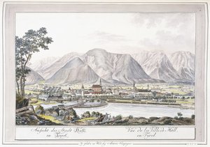 Vista do salão no Tirol, 1779-1792 de Austrian School