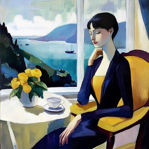 Vista elegante para o mar de Avanesova Elena