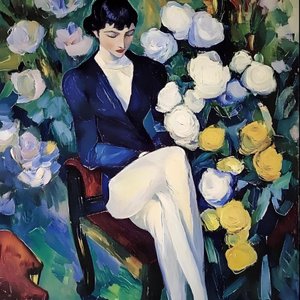 Jardim da Mulher Elegante de Avanesova Elena