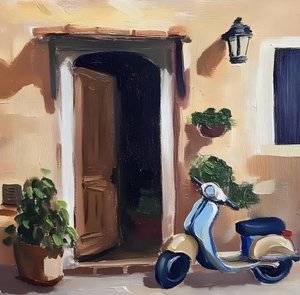 Porta para scooters europeias de Avanesova Elena