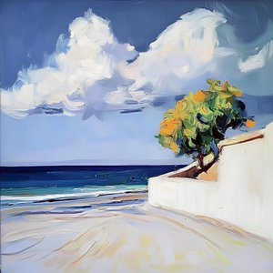 Vista para a Praia da Laranjeira de Avanesova Elena