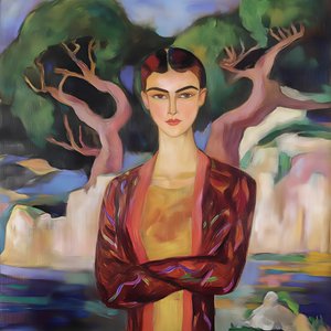 Retrato de uma mulher serena de Avanesova Elena