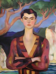 Uma figura elegante na costa de Avanesova Elena