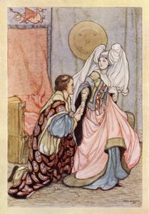 John Keats: Ode sobre a Melancolia (cor litho) de Averil Mary Burleigh