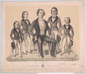Grupo A família dos artistas Cottrely de Axel Jakob Salmson