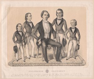 Grupo A família dos artistas Cottrely de Axel Jakob Salmson