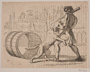 A briga de Macaire com o cachorro de Axel Theodor Kittendorff