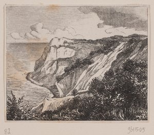 a montanha Moens Klint de Axel Theodor Kittendorff