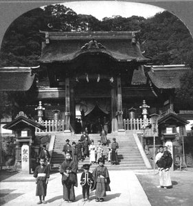 Templo de Osua, Nagasaki, Japão, 1901.