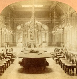 O salão principal na casa de jogo em Monte Carlo, 1897. de B. W. Kilburn