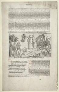 Dante e Virgílio com a visão de Beatrice, c. 1481-1485.