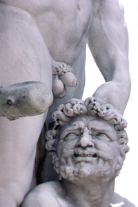 Detalhe da estátua de Hércules e Caco, 1534