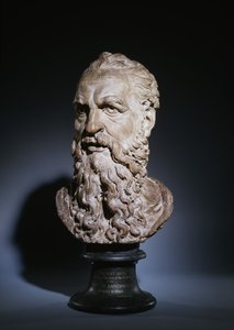 Estudo da Cabeça de São Paulo, c.1535 (terracota)