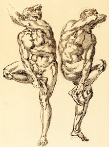 Dois atos masculinos de Baccio Bandinelli