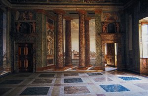 Fresco no Salão das Perspectivas de Baldassarre Peruzzi