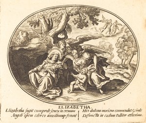 A fuga de Santa Isabel com o Menino São João de Balthasar Moncornet