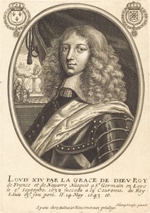Luís XIV, rei da França de Balthasar Moncornet after Henry Stresor