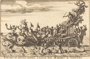 Barco dos músicos de rapra Clauco deus Marino e Tritoni