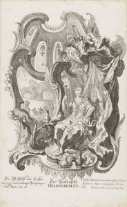 O incasto Heliogabalus
Der unkeusche Heliogabalus (título sobre o objecto)
Números alegóricos (título da série) de Balthasar Sigmund Setletzky