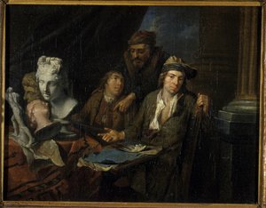 Estúdio dos Artistas, 1703 de Balthasar van den Bossche