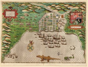 Captura do assentamento espanhol de Santo Domingo em Hispaniola
