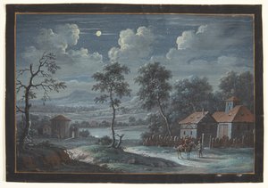 Uma paisagem do sul na lua cheia de Barbara Dietzsch