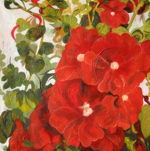Flores vermelhas vibrantes