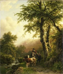 Paisagem italiana de Barend Cornelis Koekkoek
